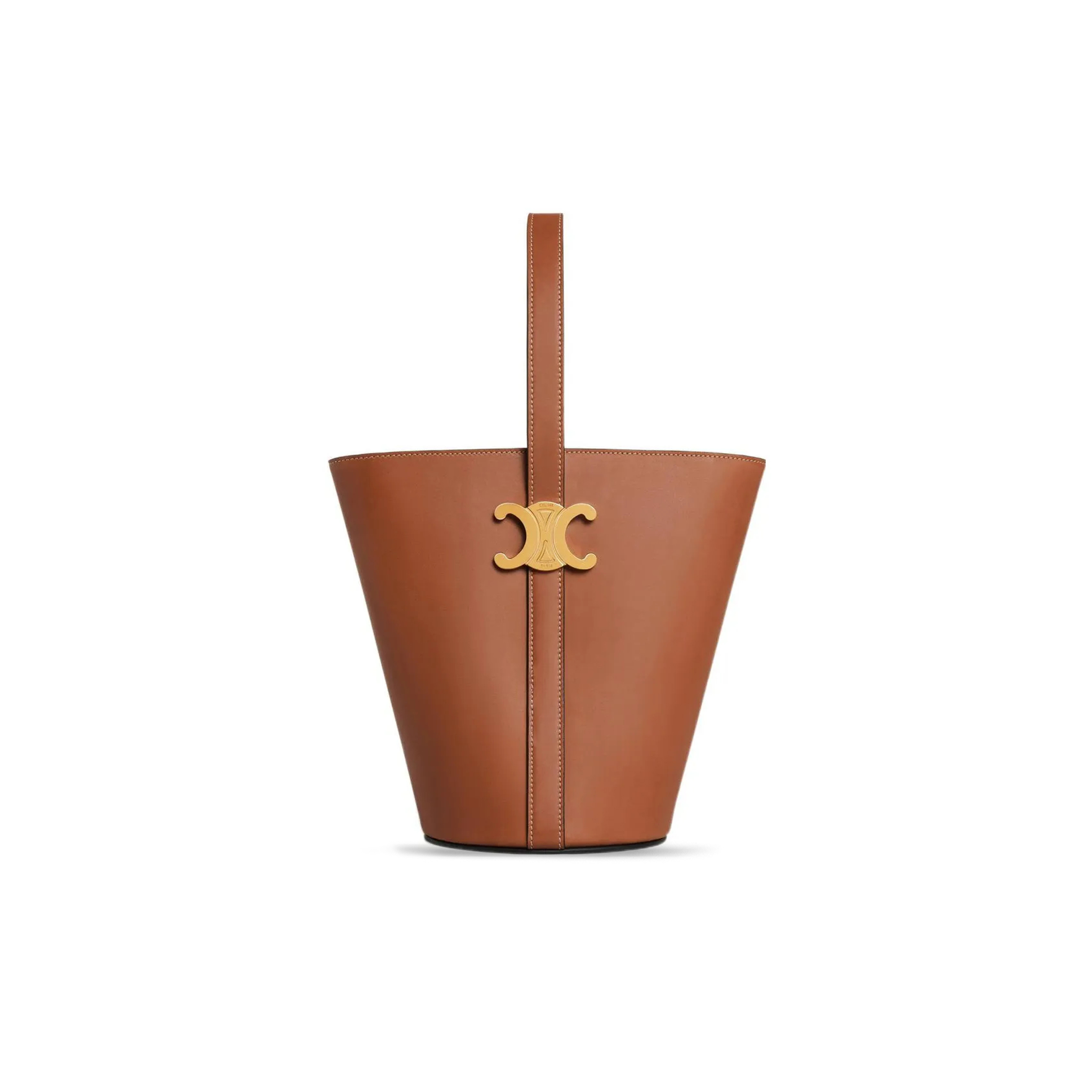 Ce**e bucket triomphe in natural calfskin 199913bfn.04lu (25*22*14cm)